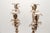 Silver 3-Light Candelabras with Cut-Out Sconces, Set of 2, in Good conditions.