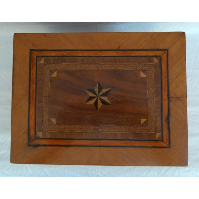 Title: Cherry wood box. Maker: Unknown. Period: Biedermeier, circa 1850. Origin: Germany. Materials: Cherry wood, ebony...