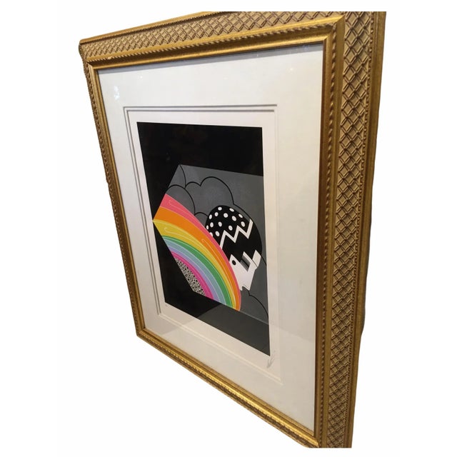 Gorgeous serigraph by Russian born French artist Romain de Tirtoff Known as Erte (1892 - 1990). Professionally framed and...