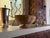 Contemporary Vintage Woven Natural Fiber Pedestal Bowl Basket For Sale - Image 3 of 11