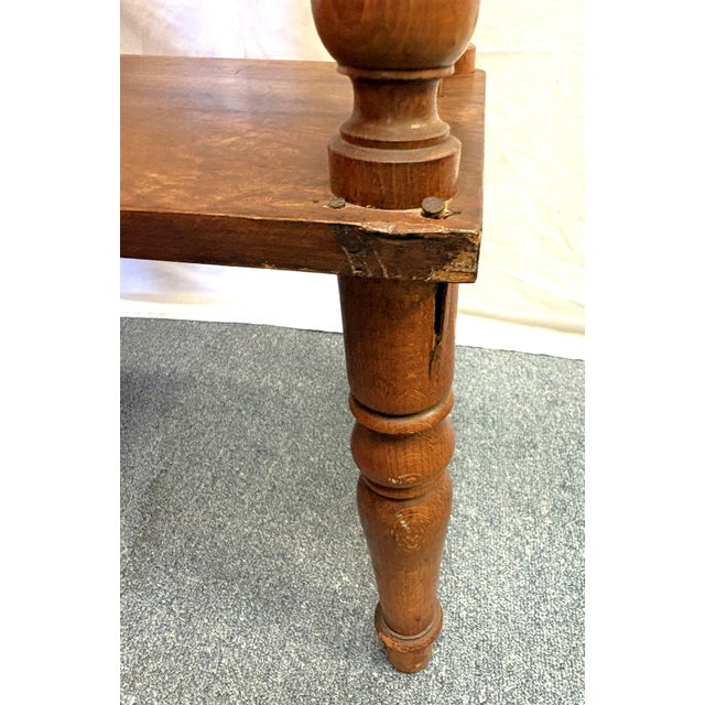 Early 1900's Victorian Étagère With Turned Legs and Four Fixed Shelves For Sale - Image 18 of 18