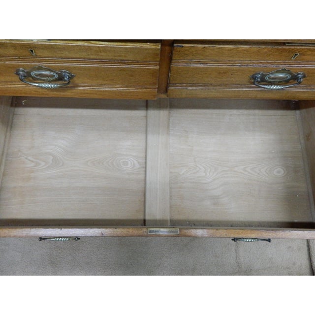 Edwardian Oak Chest of Drawers, 1890s For Sale - Image 15 of 18