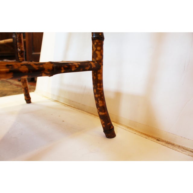 Brown Circa 1880 English 2-Tier Rectangular Bamboo Table For Sale - Image 8 of 8
