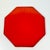 Mid-Century Boho Chic Octagonal Shaped Plastic Serving Tray With Cherry Blossom Design For Sale - Image 14 of 14