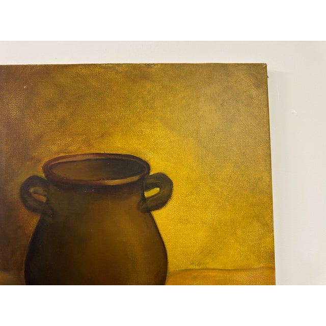 Unknown, Still Life Painting, 1960s, Oil on Canvas For Sale - Image 8 of 9
