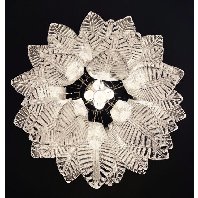 Large Italian Murano Felci Glass Chandelier with 41 Glasses, 1990s For Sale - Image 13 of 18