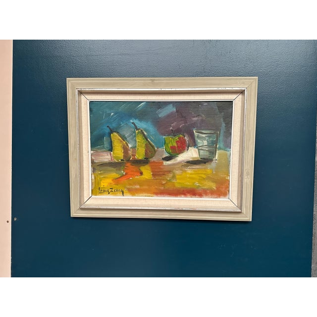 Louis Zelig, Fruit, 1960s, Oil on Canvas, Framed 72 × 55 Cm For Sale - Image 7 of 18