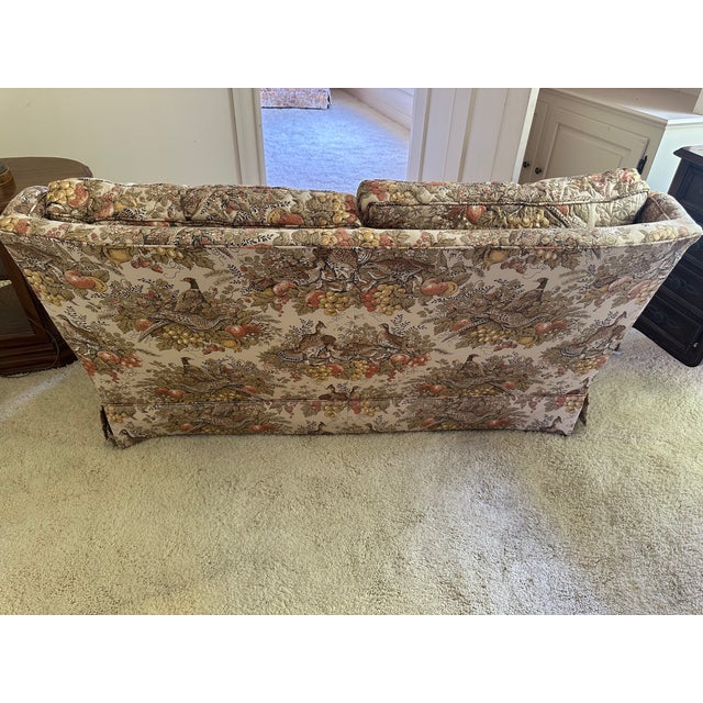 Beautiful Vintage Hickory Chair Multi-Colored Floral Tapestry Sofa/Love Seat. Item purchased in the early 1970's. American...