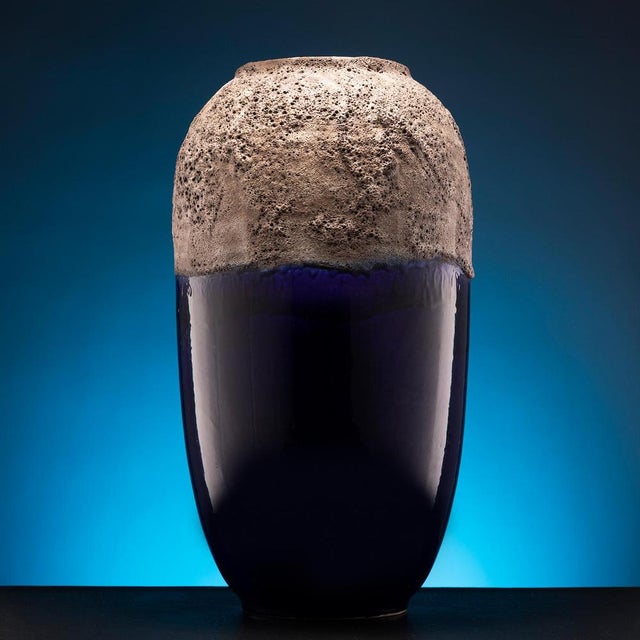 1970s Lava Ceramic Vase from Scheurich Pottery, 1970s For Sale - Image 5 of 9