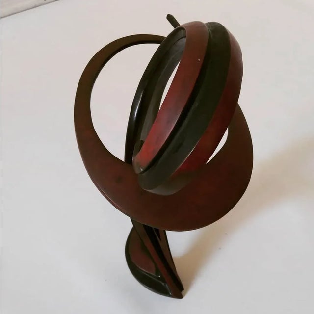 Brick Red Vintage Bob Bennett Bronze Sculpture For Sale - Image 8 of 13