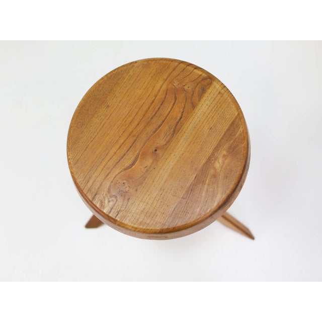Brown Model S31A Stool by Pierre Chapo, France, 1974 For Sale - Image 8 of 12