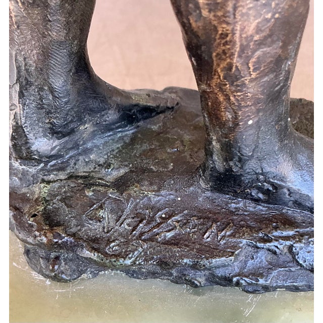 Late 20th Century Vintage Boho Bronze Female Figure For Sale - Image 5 of 9