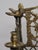 Late 19th Century Antique 19th C. Polish Brass Bench Menorah Hanukkah Lamp Lions Birds Openwork For Sale - Image 5 of 18