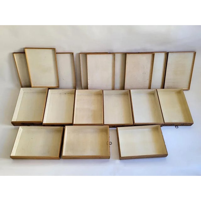 Industrial Wooden Storage Box, 1920s For Sale - Image 14 of 18