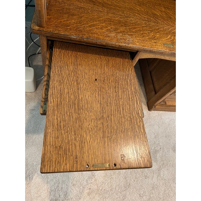 1907 Moon Company Roll Top Desk For Sale In Denver - Image 6 of 12