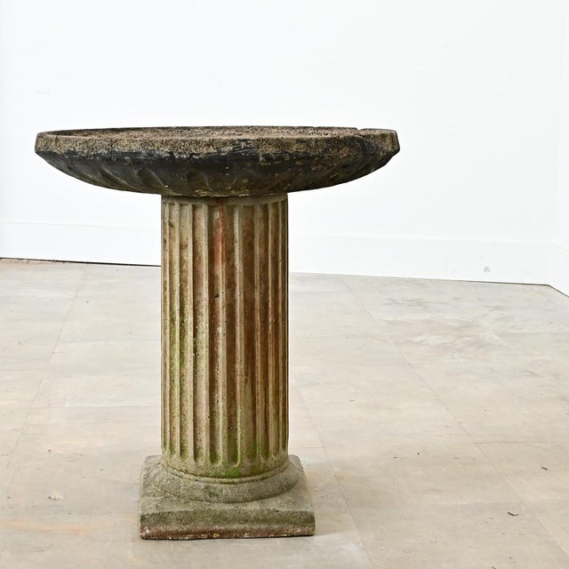 English Late 19th Century Cast Stone Bird Bath For Sale In Baton Rouge - Image 6 of 8