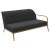 Metal Xaloc Left 160 Gold Modular Sofa by Mowee For Sale - Image 7 of 7
