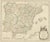 Large Antique Map of Spain and Portugal, 1760 For Sale