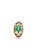 Bochic “Capri” Vintage Natural Diamond & Emerald Vintage Retro Ring Set In 18K Gold & Silver Natural Emeralds - 4 Carats...