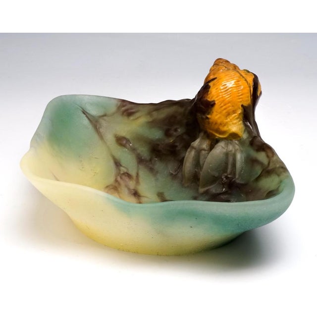 Art Nouveau Vide-Poche with Hermit Crab by Amalric Walter & Henri Bergé, Nancy For Sale - Image 4 of 9