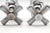 Traditional Vintage Chrome Plated Brass Hot & Cold Faucets For Sale - Image 3 of 12