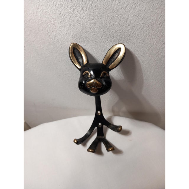 Mid-Century Modern Austrian Bronze Coat Hooks by Walter Bosse, 1960s For Sale - Image 3 of 7