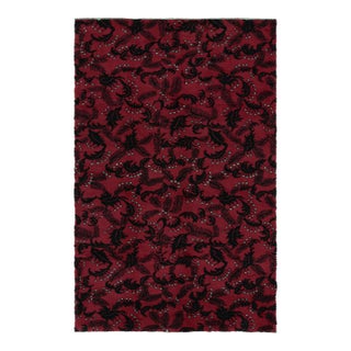 1960s Vintage Zeki Muren Rug in Red With Abstract All Over Pattern For Sale