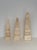 Mid-Century Modern 1970s F.lli Fratelli Mannelli Italian Rapolano Travertine Obelisks - A Set of 3 For Sale - Image 3 of 12