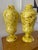 1970s Pair of Yellow Mid-Century Urns For Sale - Image 5 of 6