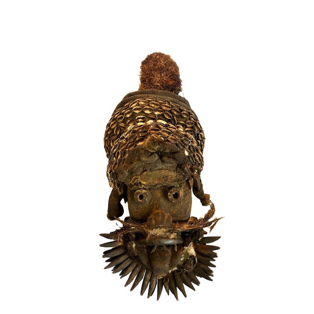 Mid 20th-Century African Helmet Mask For Sale - Image 10 of 11