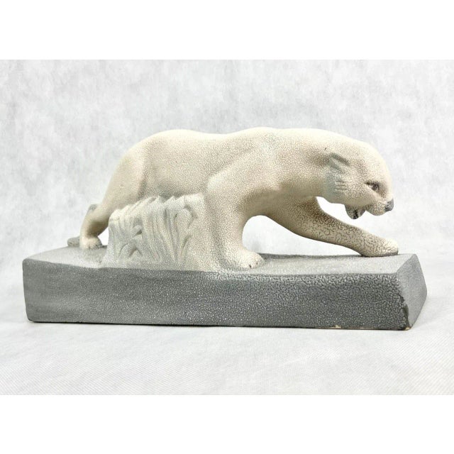 Large Art Deco Ceramic Panther, 1930s For Sale - Image 11 of 11