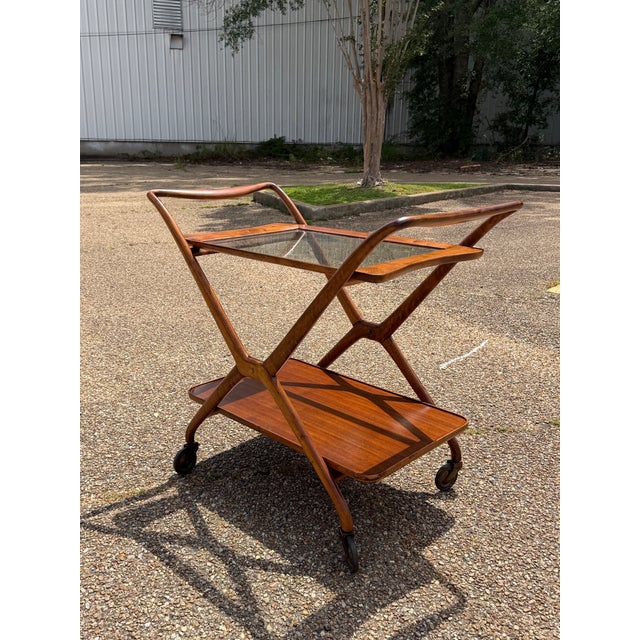 Ico Parisi 1950s Model 67 Folding Bar Cart by Ico Parisi for Angelo De Baggis For Sale - Image 4 of 10