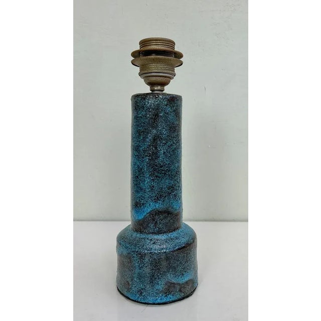 Mid-Century Modern Dutch Ceramic Table Lamp by Pieter Groeneveld, 1960s For Sale - Image 3 of 11