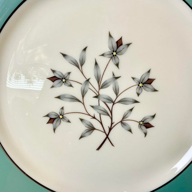 1970s Vintage Hollywood Regency Art Nouveau Lenox Kingsley China Dinnerware - (8) 5 Pc Place Settings - 40 pcs For Sale - Image 6 of 17