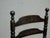 Chair Vintage L. Hitchcock French Country Black Ladder Back Rush Chair Stenciled For Sale - Image 10 of 17