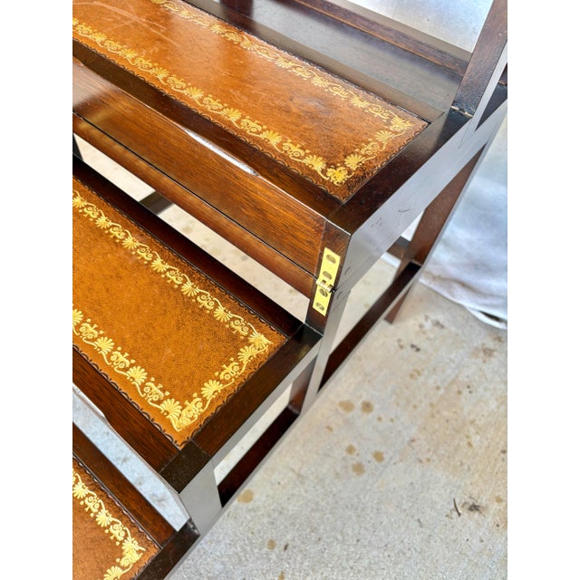 20th Century English Walnut Metamorphic Library Steps Side Table For Sale - Image 6 of 12