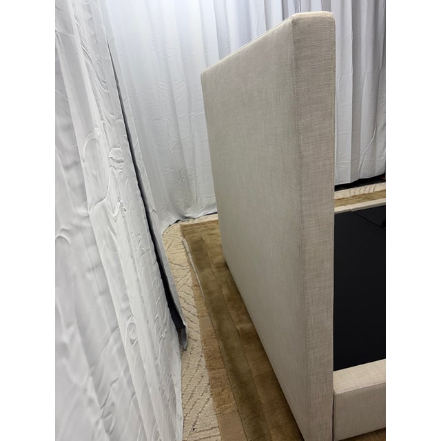 Rh Restoration Hardware Custom Special Order Modena Fabric Panel Storage Bed – Queen For Sale In Columbus - Image 6 of 18