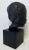 1970s 1970s Amr Spadem Stone Sculpture Black Bust of Child on Stone Base For Sale - Image 5 of 13