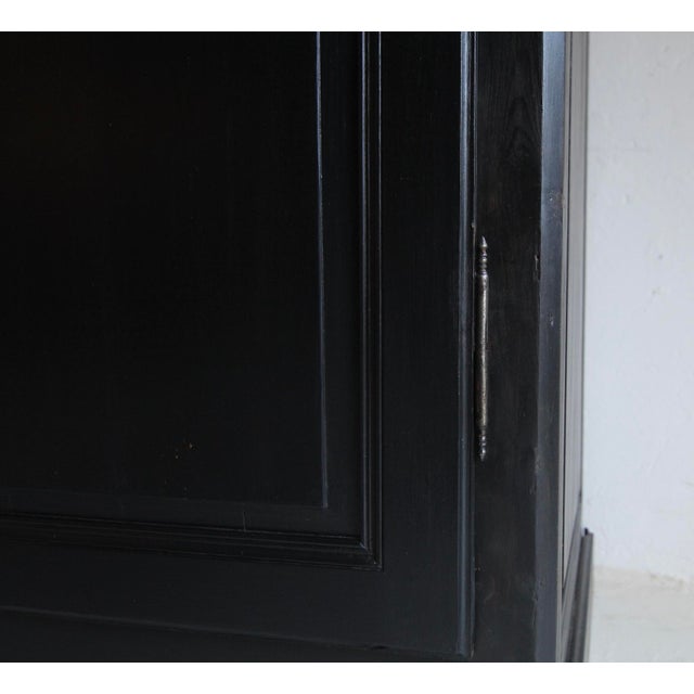Large Vintage Black Wardrobe For Sale - Image 16 of 18