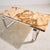 Italian marble coffee table with a chrome-plated steel base from the 1970s. Thanks to its clean lines, it can be the...