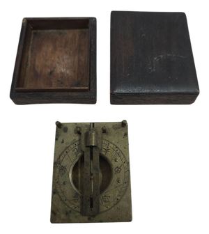 Asian Portable Bronze Sundial, 1800