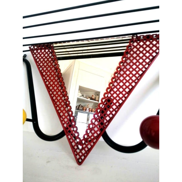 Mathieu Matégot Matégot Style Wall Coat Rack by Mathieu Matégot, 1950 For Sale - Image 4 of 8