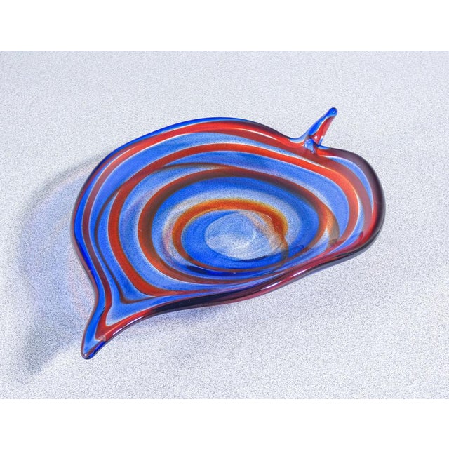 Murano blown glass coin tray, signed on the bottom. Italy, 1970s origin italy period 1970s artist the tray is signed on...