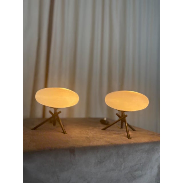 Metal Vintage Bedside Lamps from Stilnovo, 1950s, Set of 2 For Sale - Image 7 of 13