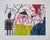 Paul Kostabi, Woman with Pink Hair, Giclée Print For Sale