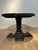 Dos Gallos, Inc. Antique Rustic Wagon Wheel & Custom Cedro Wood Base For Sale - Image 4 of 7