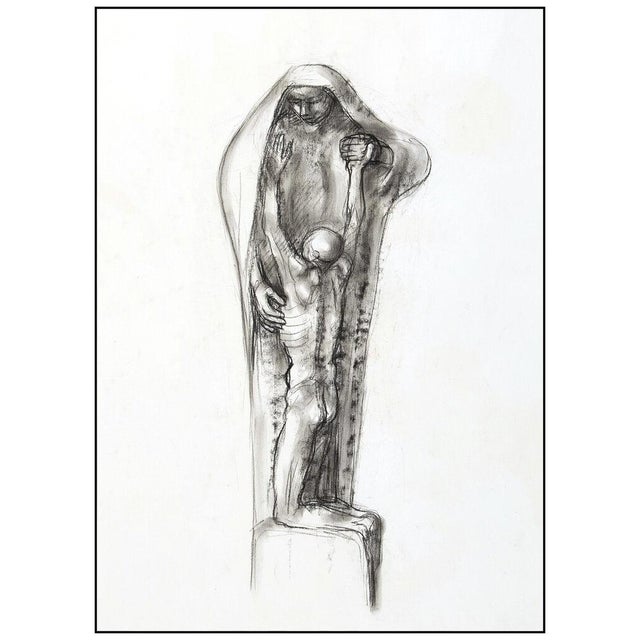 1960s Study for Bronze Sculptures, Francisco Zúñiga For Sale - Image 4 of 5