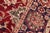 1990s Shabby Chic 1990's Floral Pak-Persian Red/Blue Wool Rug - 8'1'' X 10'0'' For Sale - Image 5 of 9