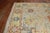 Folk Art Early 21st Century Zabihi Collection Stunning Turkish Blue Yellow Oushak Rug - 8'3" x 9'5" For Sale - Image 3 of 12