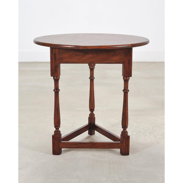 Ralph Lauren Country English Style Walnut Cricket Pub Table For Sale - Image 18 of 18